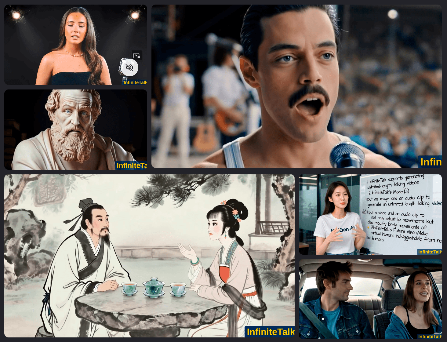 InfiniteTalk | Unlimited talking videos from one image