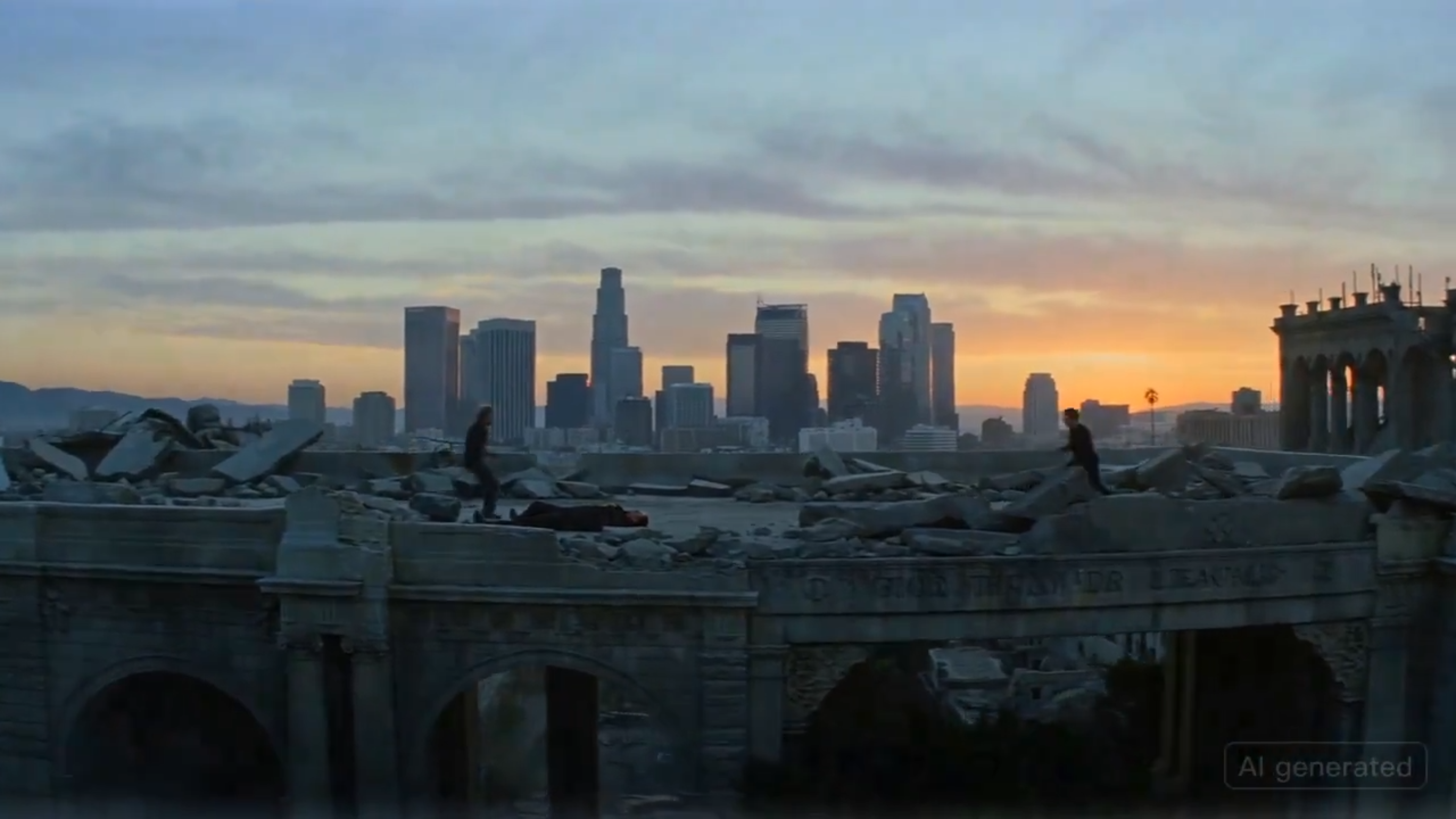 Final frame from the AI generated fight sequence