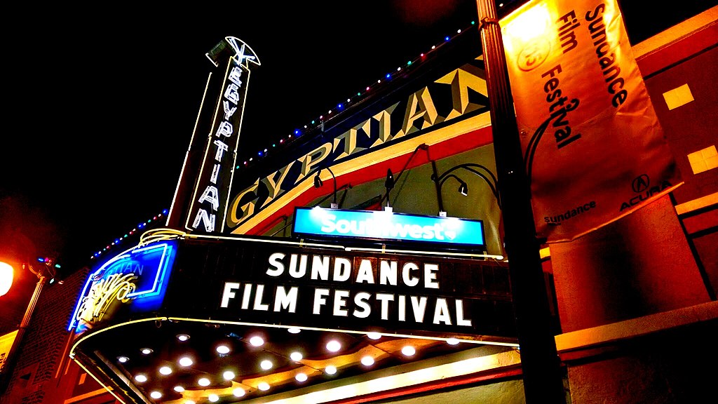 Crowd gathering at the Sundance Film Festival in Park City