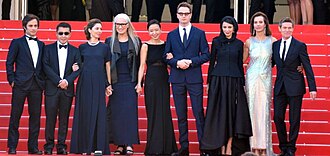 Jia Zhangke with the Cannes Film Festival jury in 2014