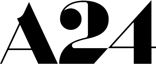 A24 film studio logo in black and white