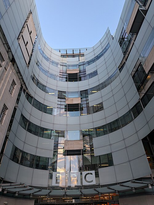 BBC Broadcasting House in London photographed in November 2025