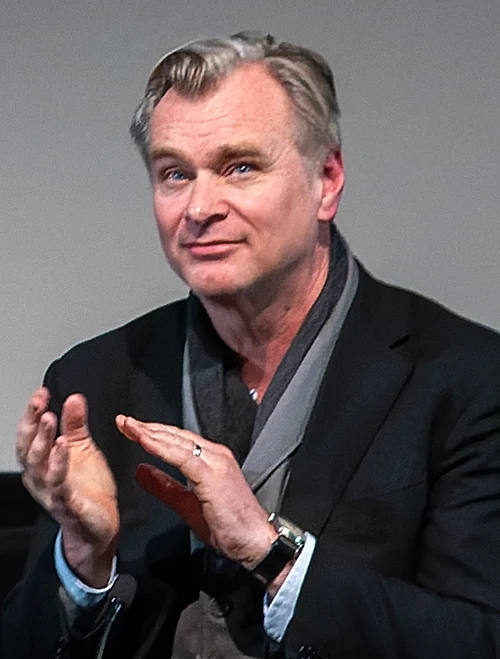 Christopher Nolan speaking at the BFI in London, February 2024
