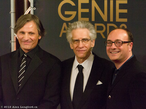Viggo Mortensen and David Cronenberg at Genie Awards 2012