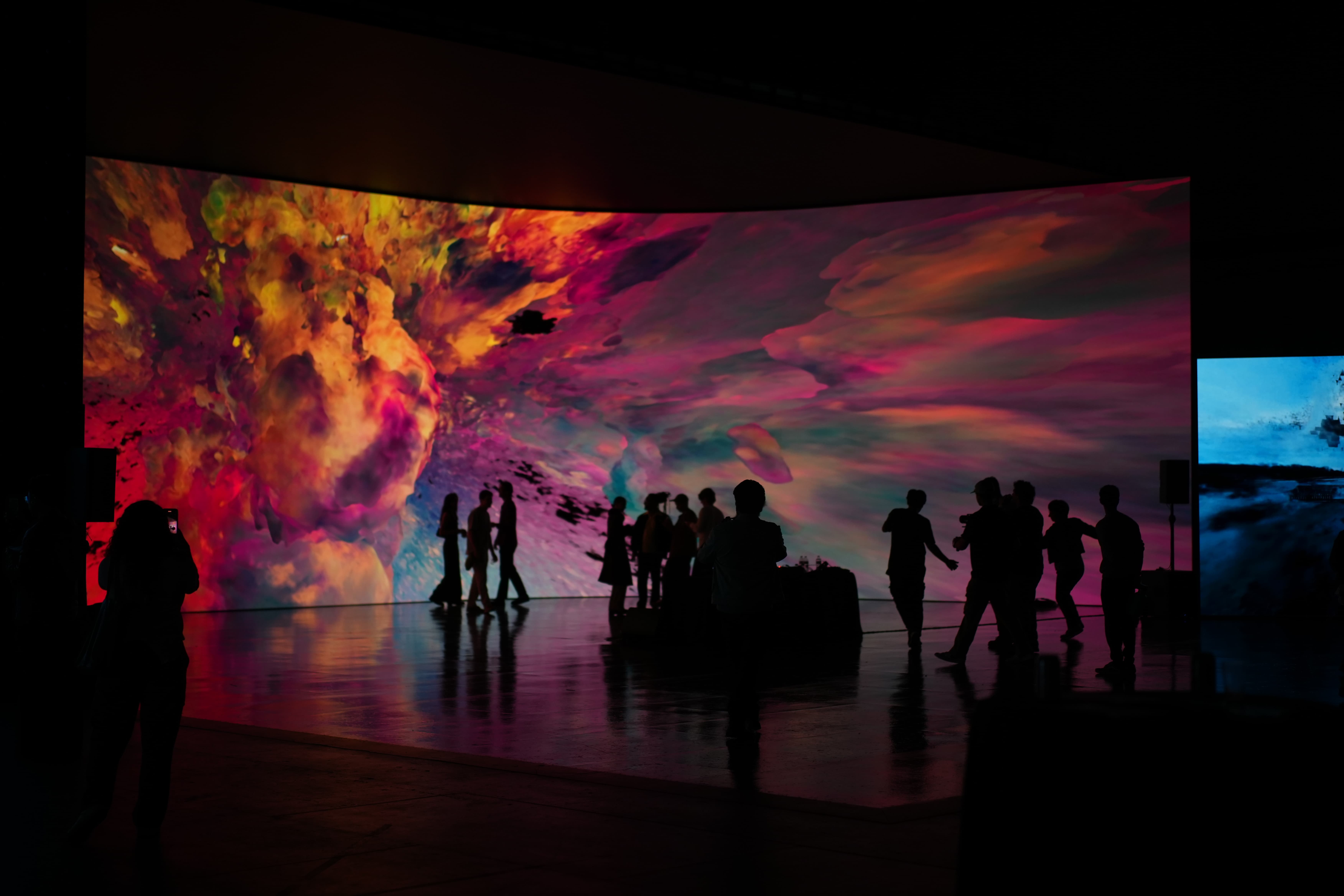 Attendees gathered at the Virtual Production Stage during AI on the Lot 2024