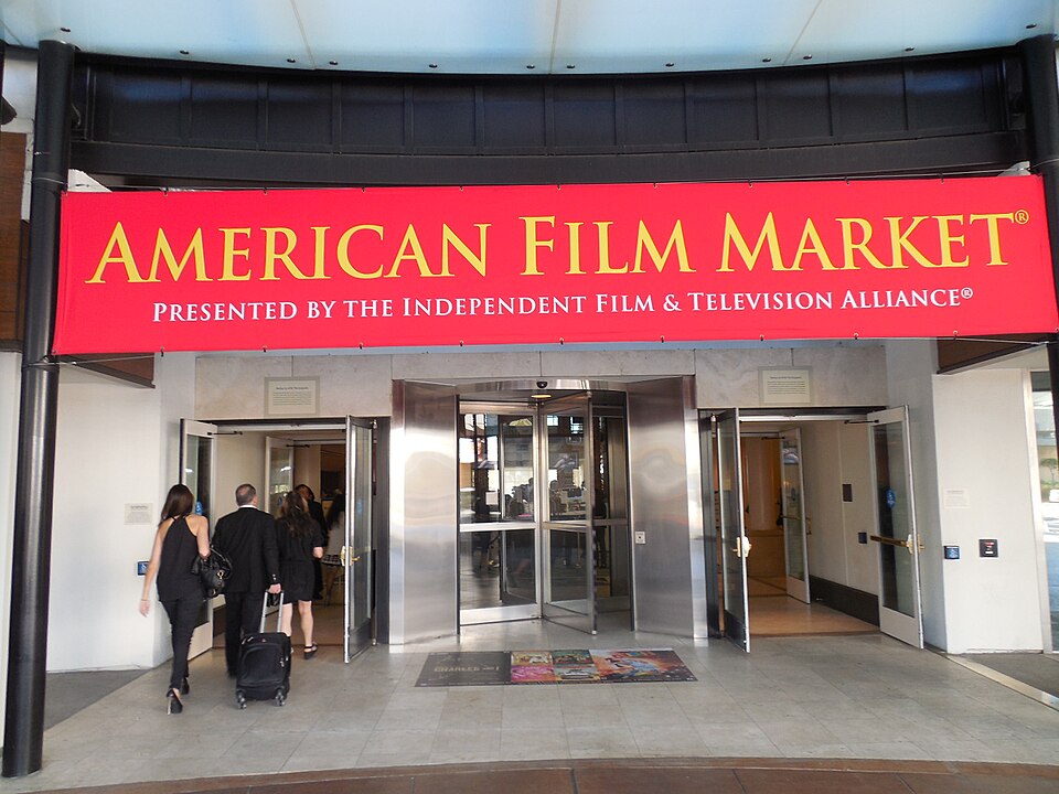 American Film Market entrance sign at the Fairmont Century Plaza