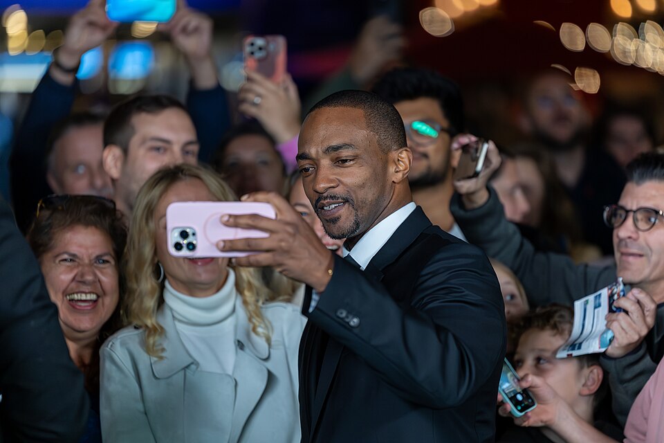 Anthony Mackie with fans at the 2025 Zurich Film Festival
