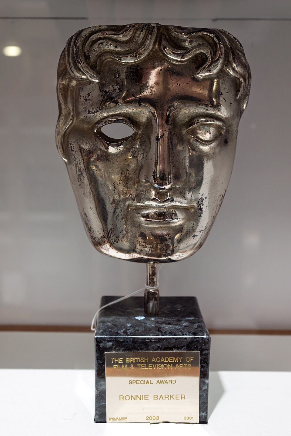 BAFTA Special Lifetime Achievement Award on display at V&A East Storehouse in London
