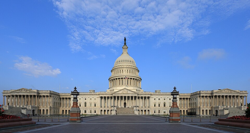 East side of the United States Capitol building in Washington, D.C.