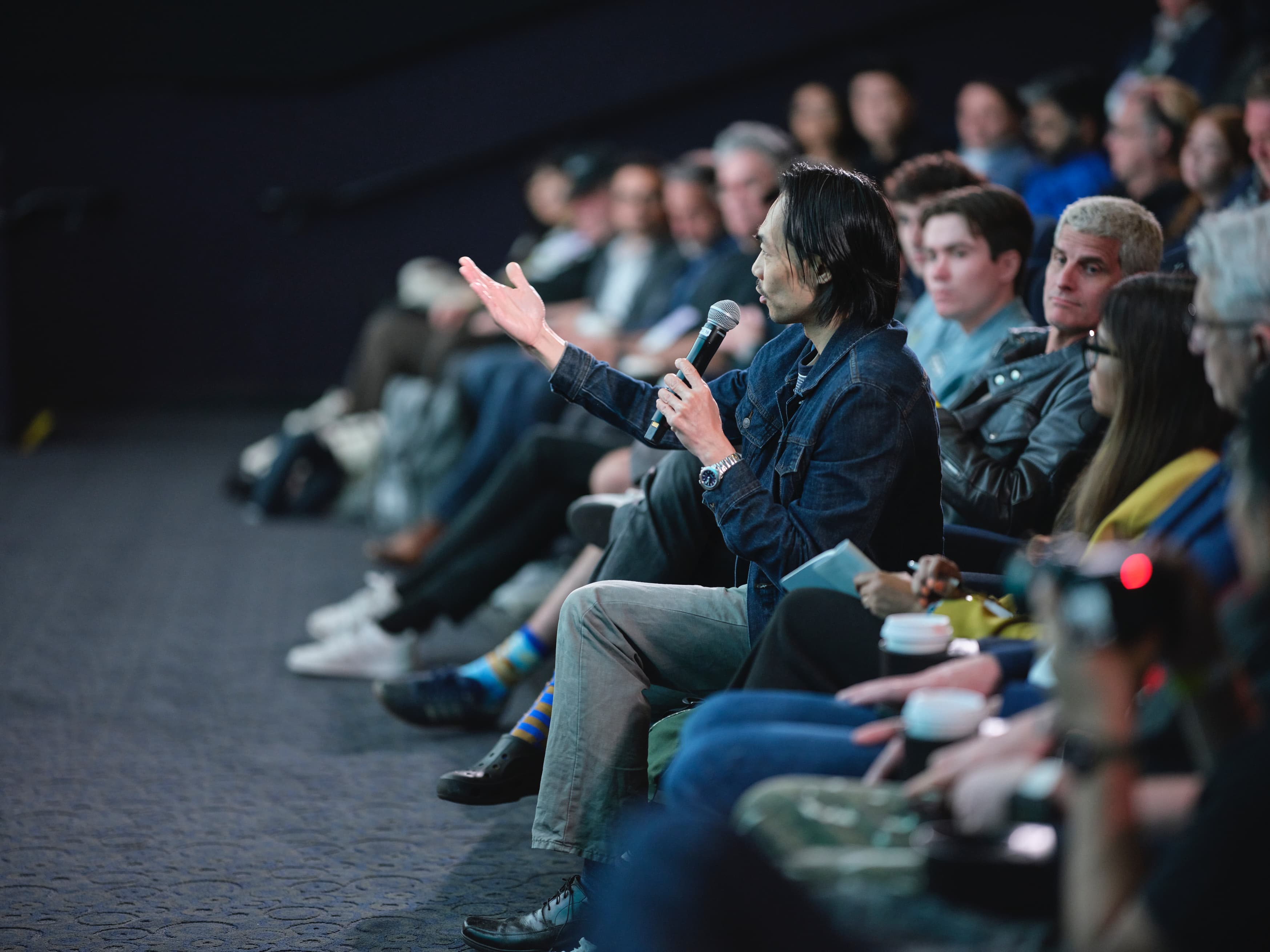 Panel discussion on stage at AI on the Lot 2025 conference