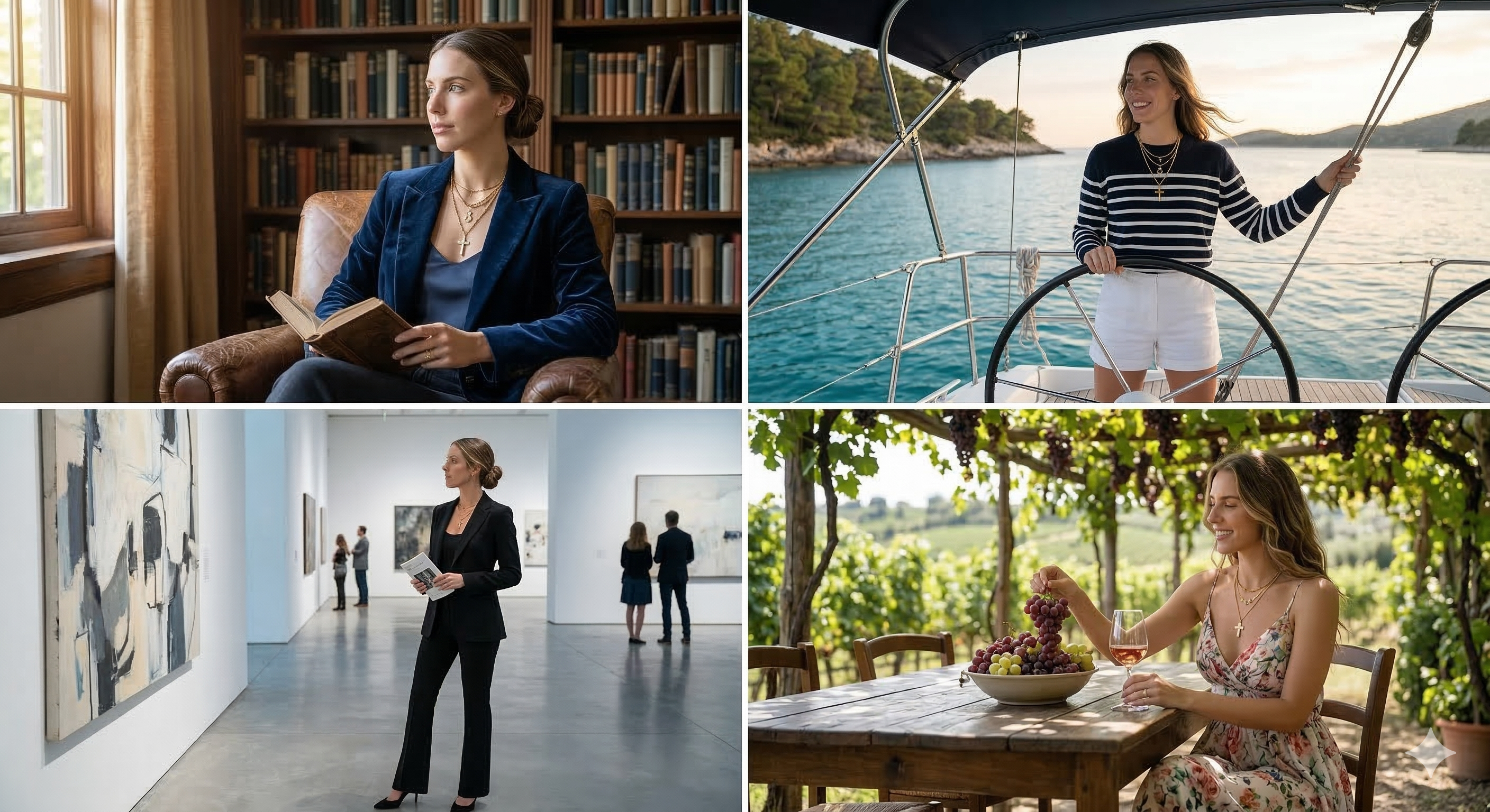 AI generated woman in different location and outfit, Nano Banana 2 consistency test with same base text description