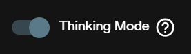 Thinking Mode toggle in the WAN 3.0 image to video form