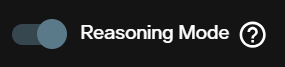 Reasoning Mode toggle in the WAN 3.0 text to video form