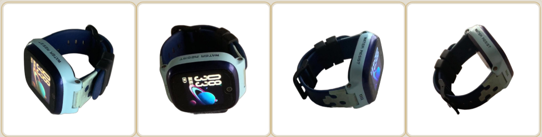 Reference input photos of a digital watch from multiple angles used to train 3DreamBooth
