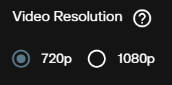 Video Resolution control for FLUX 3 image to video showing 720p and 1080p options