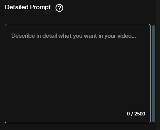 Prompt input field in the Gemini Omni Flash image to video workspace