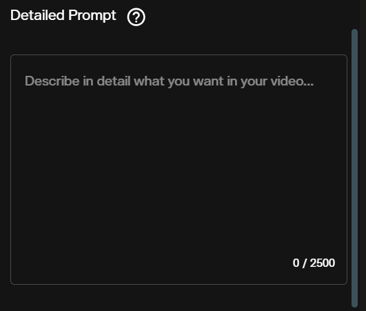 Happy Horse 1.0 image to video prompt input field in AI FILMS Studio