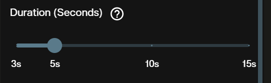 Happy Horse 1.0 text to video duration options showing seconds configurable between 3 and 15