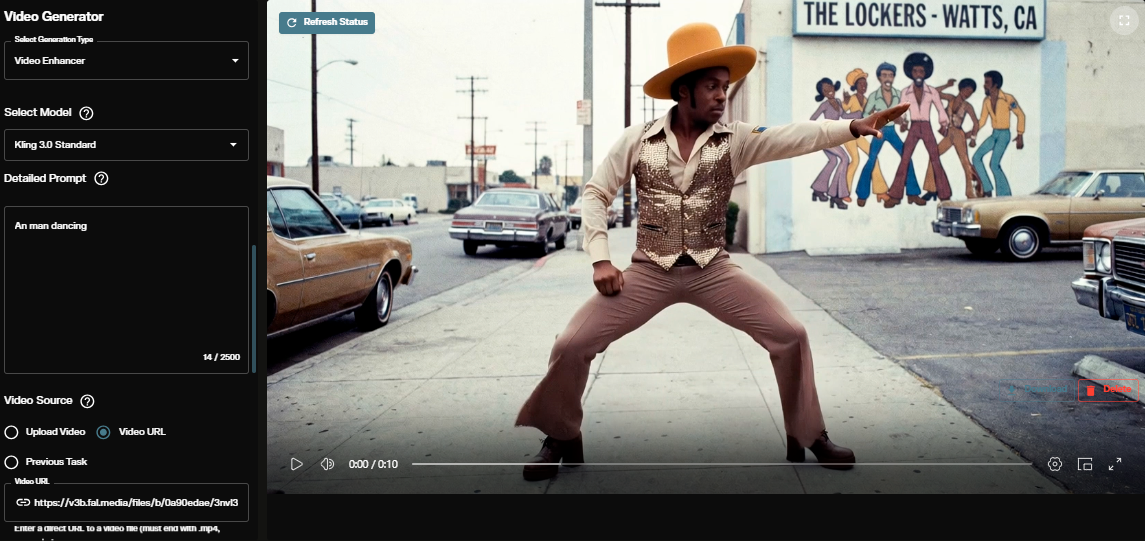 AI FILMS Studio video generation workspace