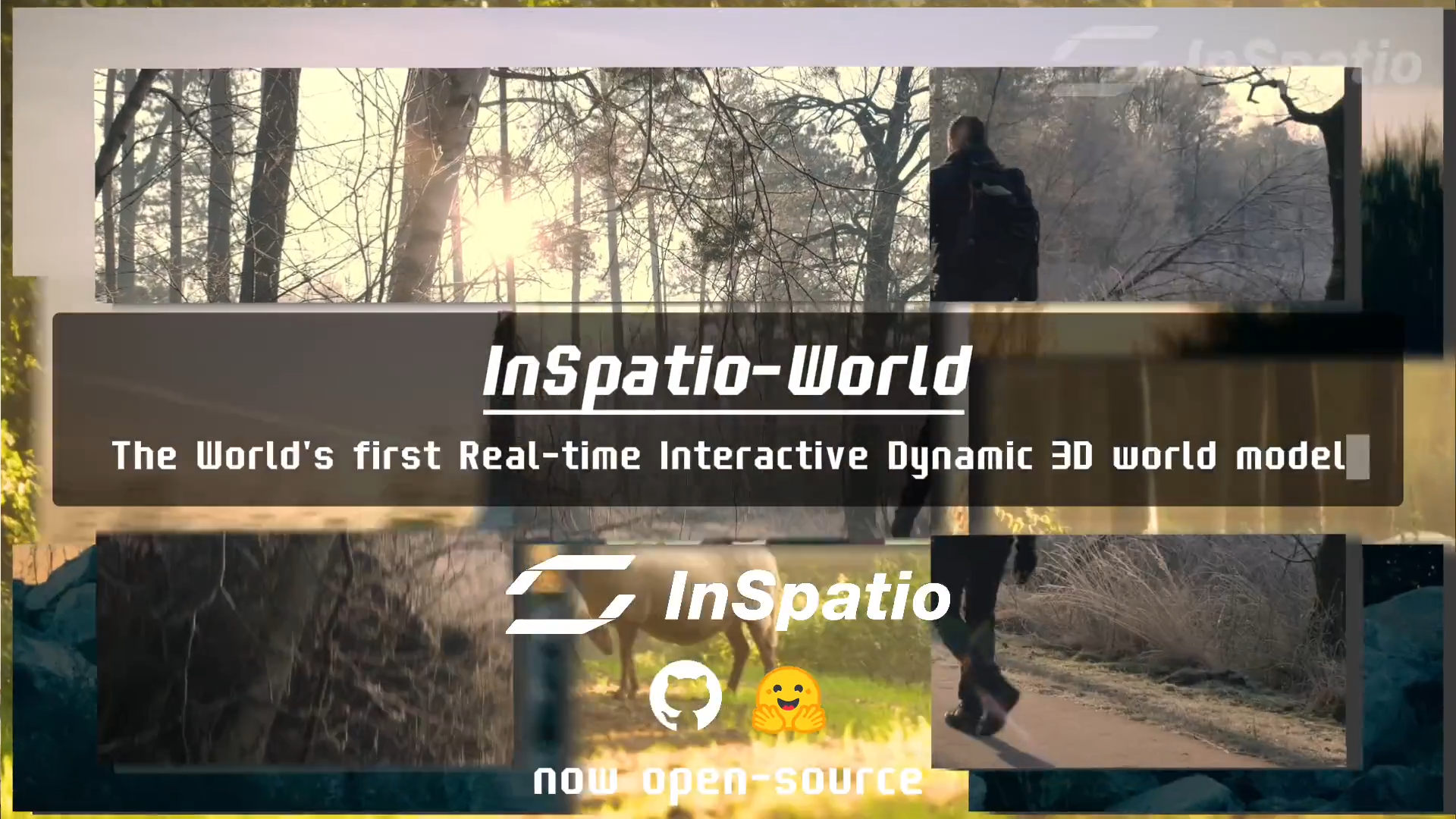 InSpatio-World 4D world model demo showing navigable real time scene from a reference video