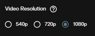 Luma Ray 3.2 image to video resolution selector showing 540p, 720p, and 1080p on AI FILMS Studio