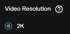 Video resolution control fixed at 2K for MiniMax H3 image to video