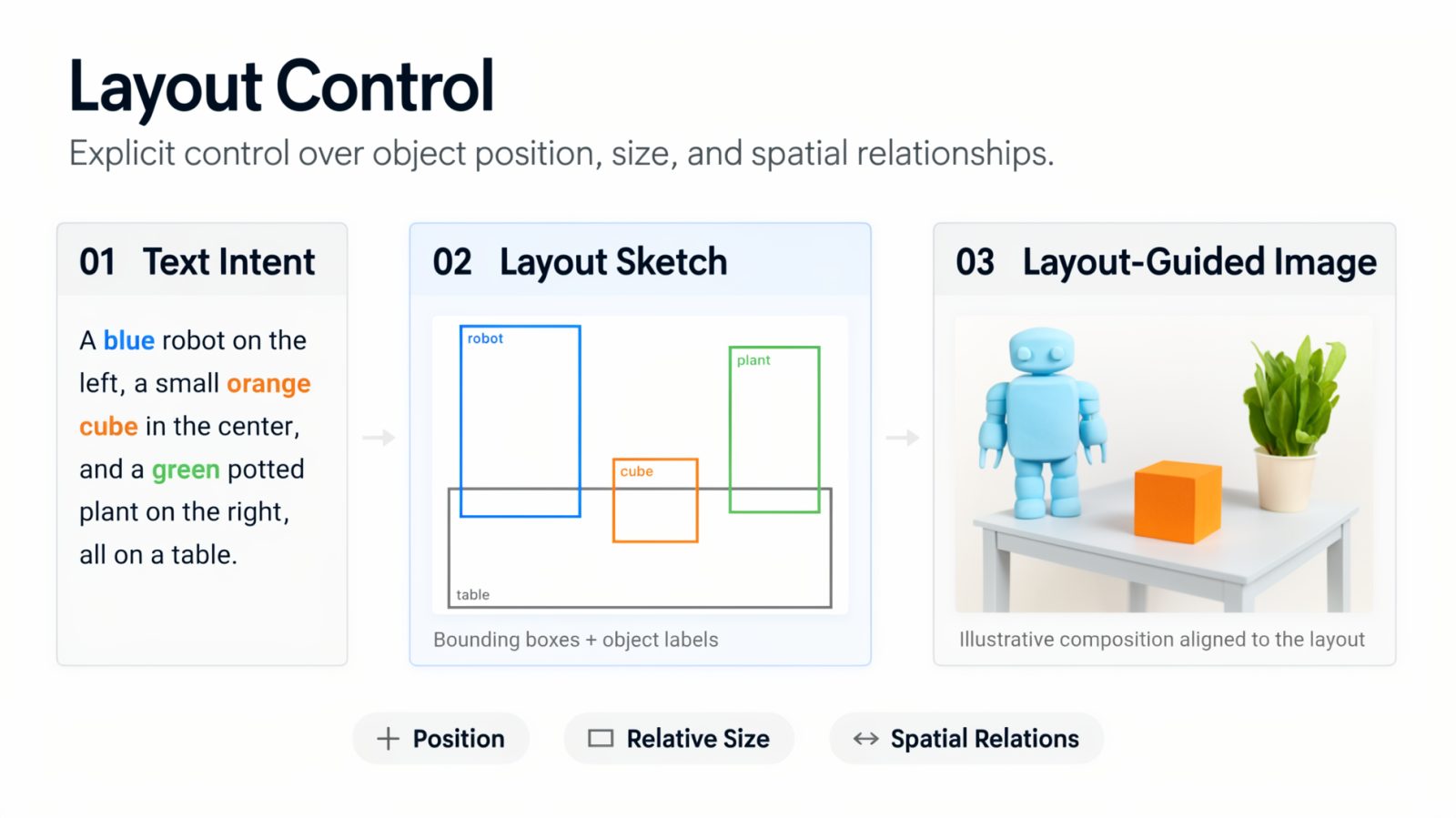 MOSS-Image layout control from text intent to layout sketch to image