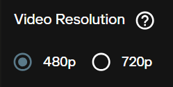 Video resolution selection showing 480p and 720p options in the MultiShotMaster interface