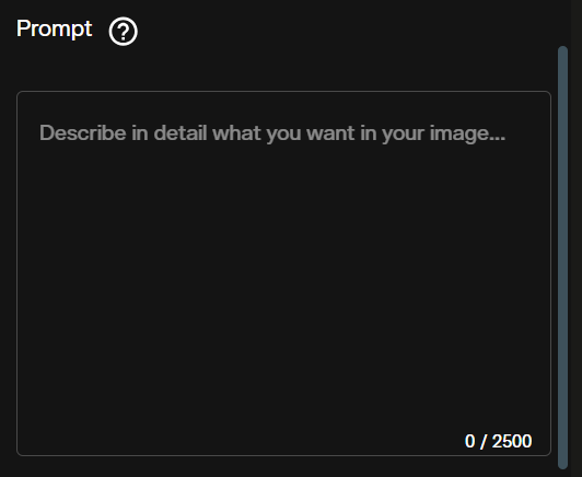 Prompt input field for Nano Banana 2 Lite text-to-image in AI FILMS Studio showing placeholder text