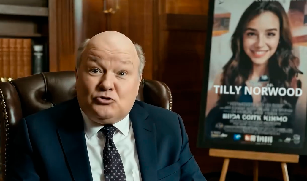 Ryan Reynolds Mint Mobile advertisement referencing Tilly Norwood controversy