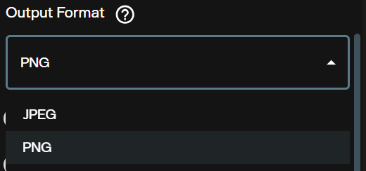 Output format dropdown showing JPEG and PNG options in Seedream 5.0 Pro