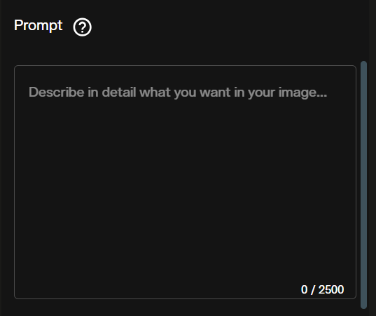Prompt input field in the Seedream 5.0 Pro text to image workspace