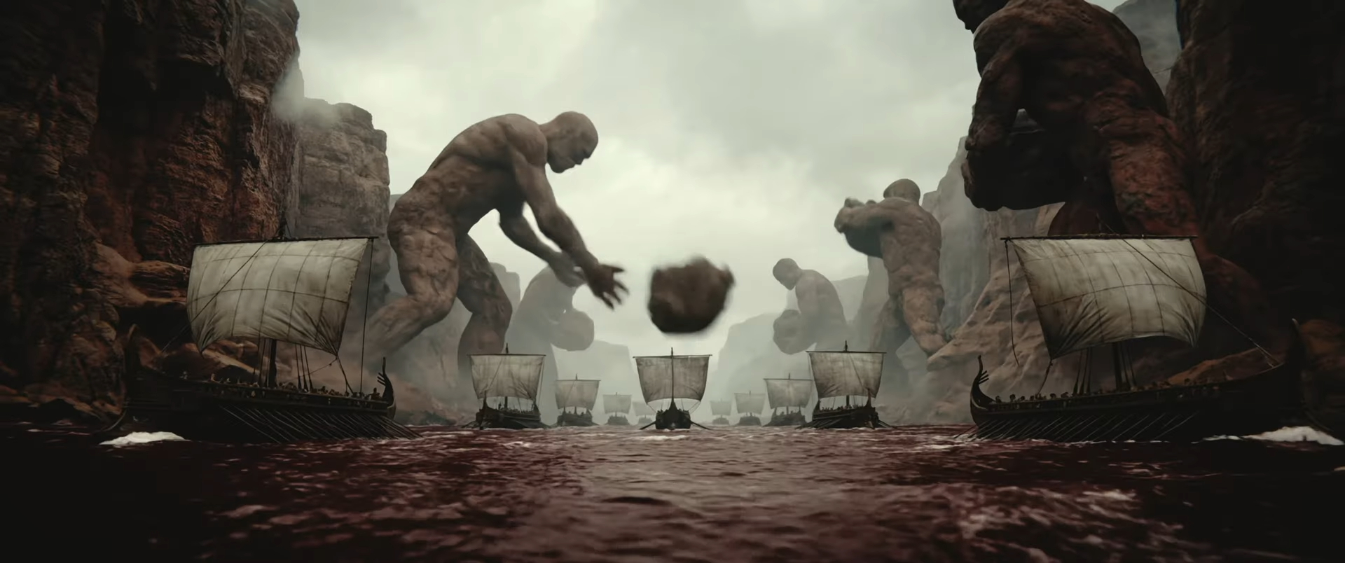 Scene from Odysseus: The Fall, the AI generated feature film by Ash Koosha and Fountain 0