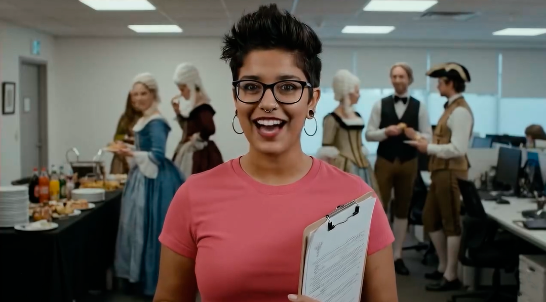 AI production parody setting