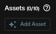 Add assets panel in Vidu Q3 Drama showing character scene and tool type options with description field