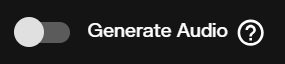 Generate audio toggle in Vidu Q3 Turbo image-to-video settings panel