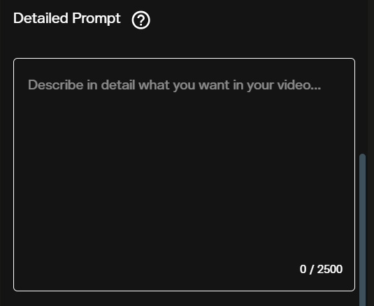 Prompt input field for Vidu Q3 Turbo image-to-video generation in AI FILMS Studio