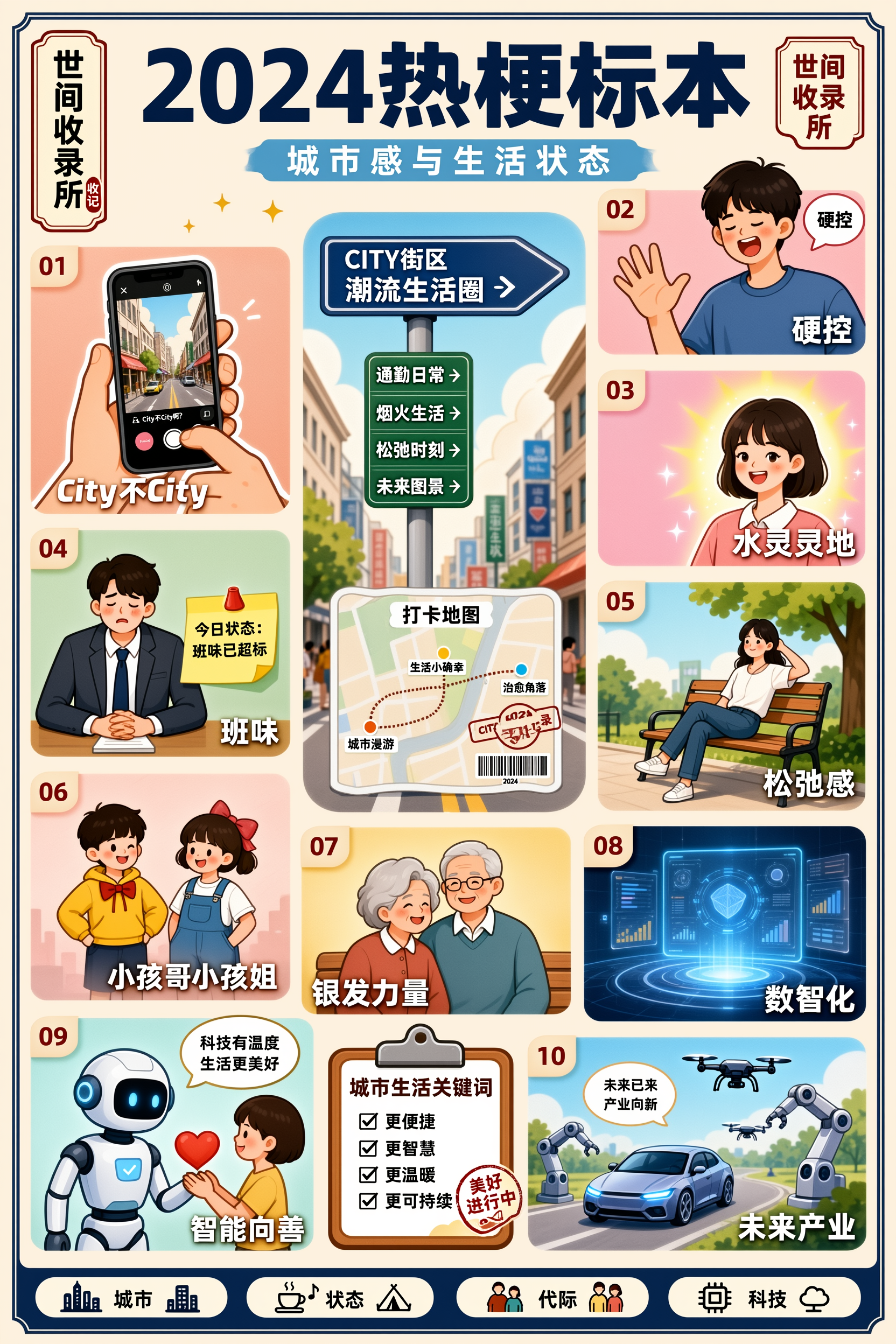 Viral meme template poster with Chinese text labels generated by Boogu-Image-0.1